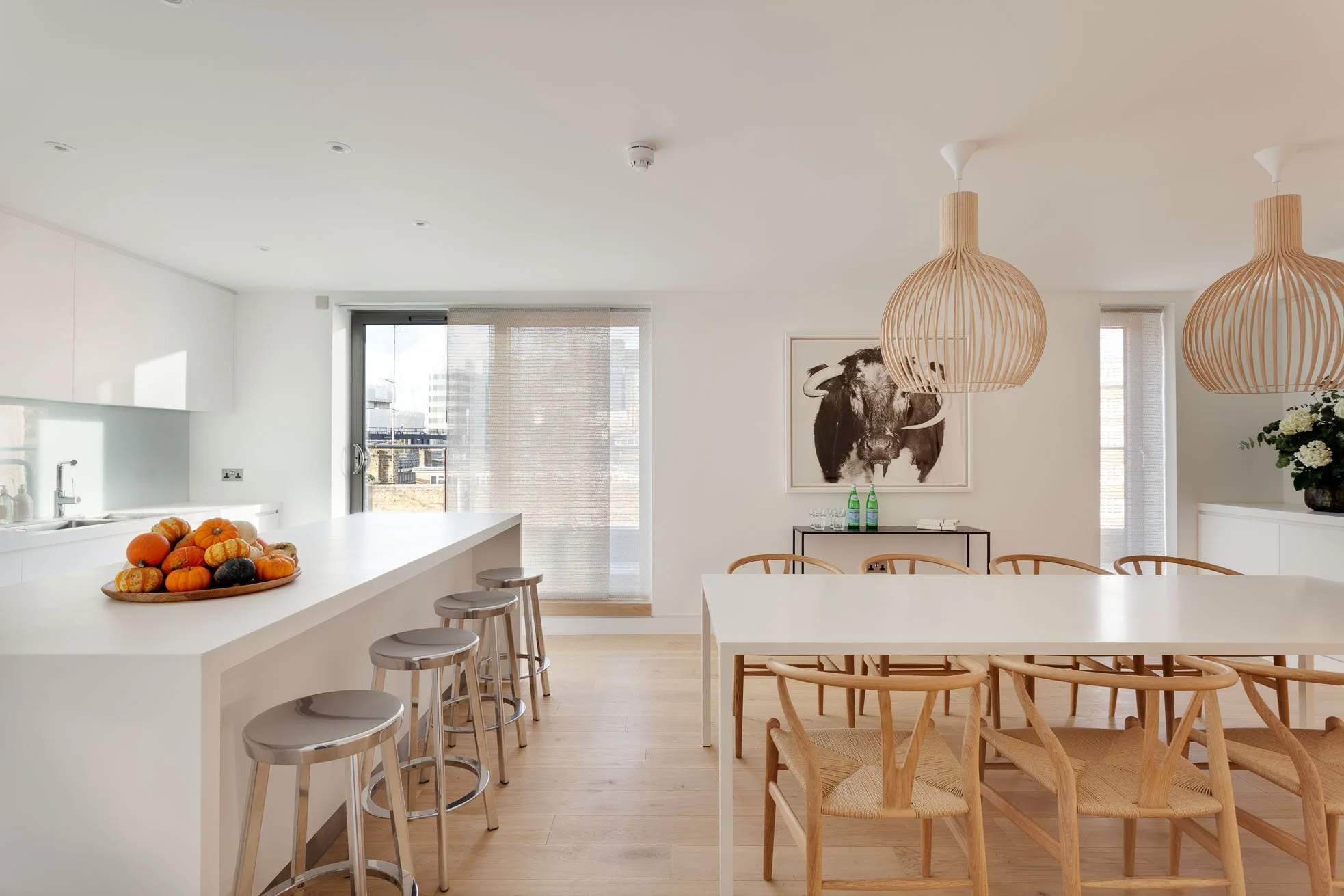 City Penthouse apartment kitchen interior design 