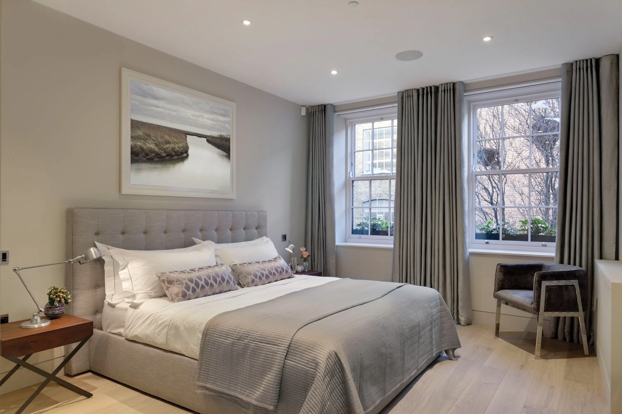 Covent Garden town house bedroom interior design