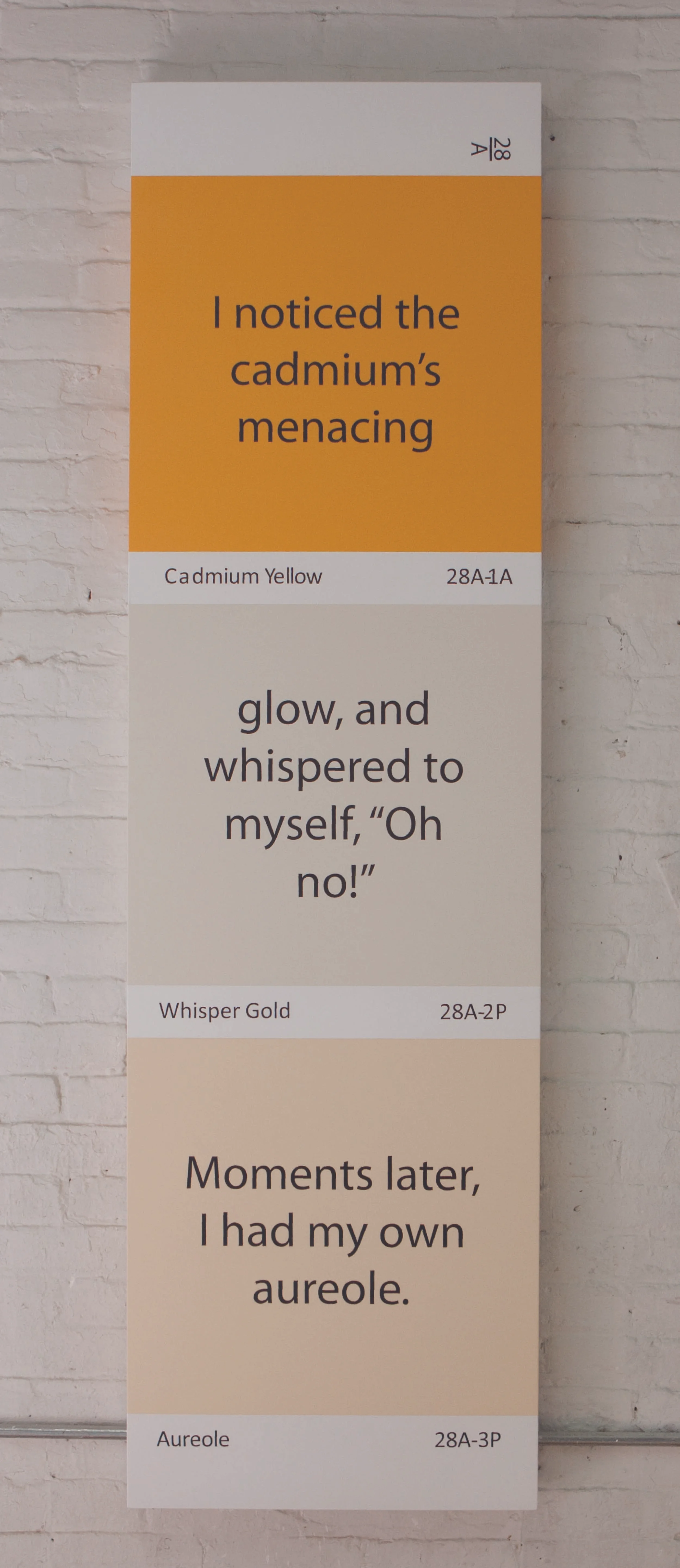 Cadmium Yellow, Whisper Gold, Aureole