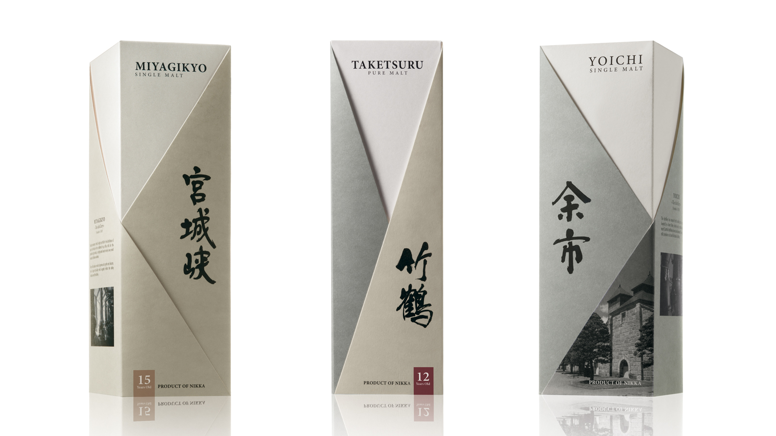 Nikka - Whisky japonais - Yoichi-Taketsuru-Miyagikyo - Design packaging
