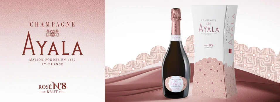 Cuvée Éphémère Rosé N°8 - Champagne Ayala - Identité visuelle et design packaging