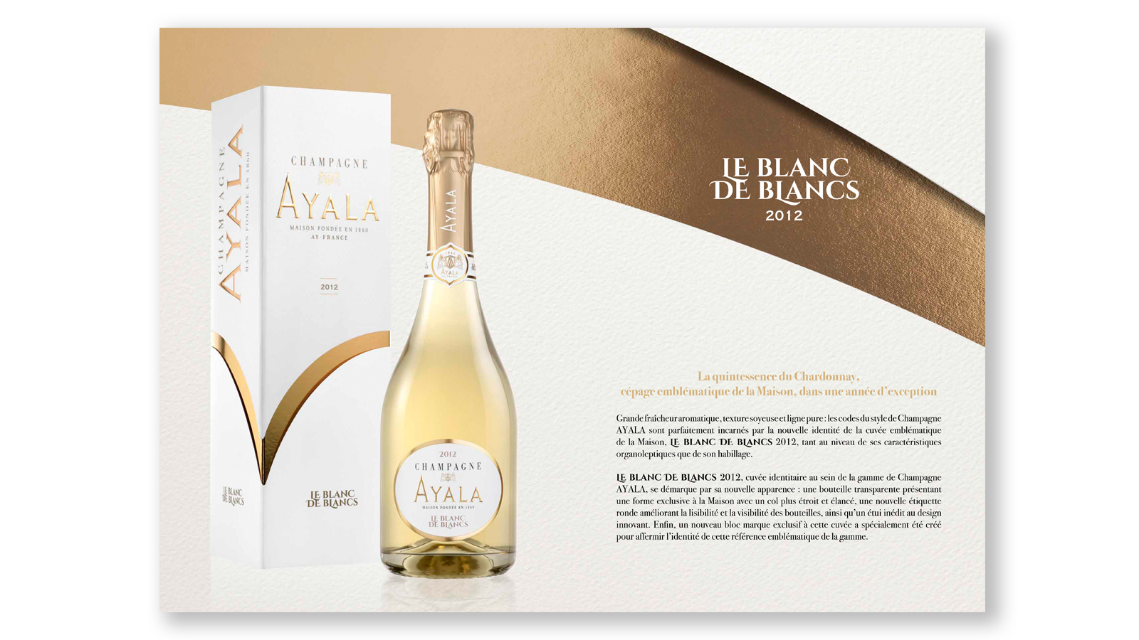 Champagne AYALA - Blanc de Blancs 2012 - DESIGN PACKAGING