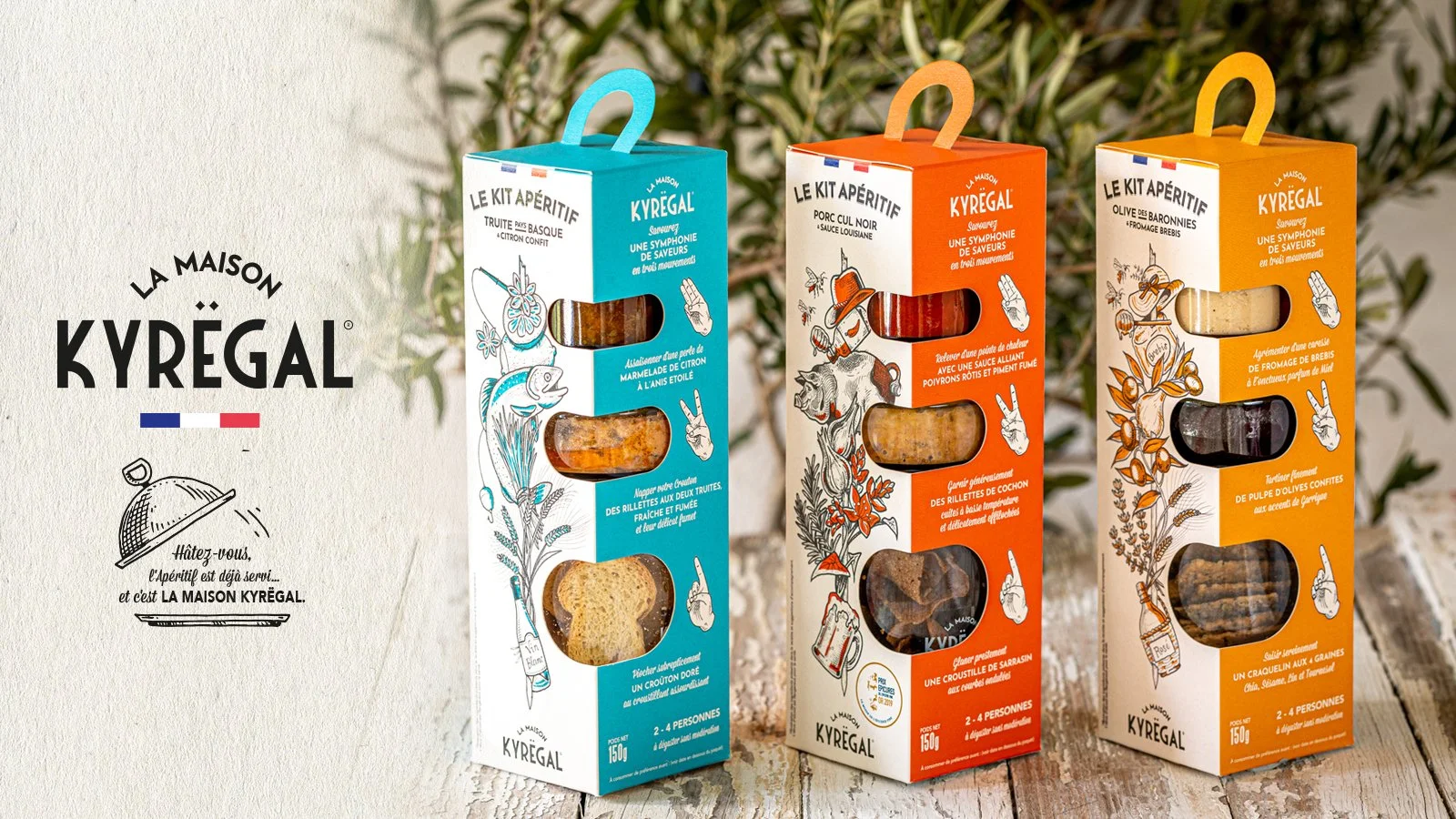 KITS APÉRITIFS de la Maison KYRËGAL