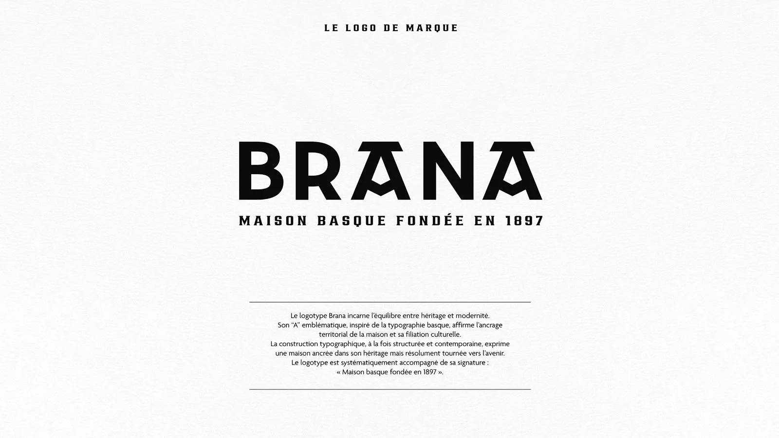 Design global Maison Brana — Logo Maison Brana — identité de marque spiritueux basque par 2S Global Design