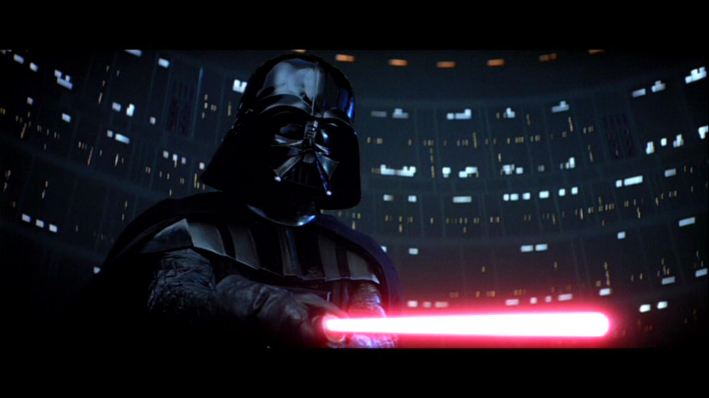 "You destroyed my Death Star, you were out after curfew. You're grounded. No Force for a week. Give me your right hand. This is going to hurt me more than it's going to hurt you."