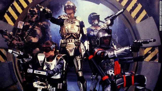 Tank is back left, then Captain Power, Hawk is on the right, then Pilot bottom left and Scout on the bottom right.