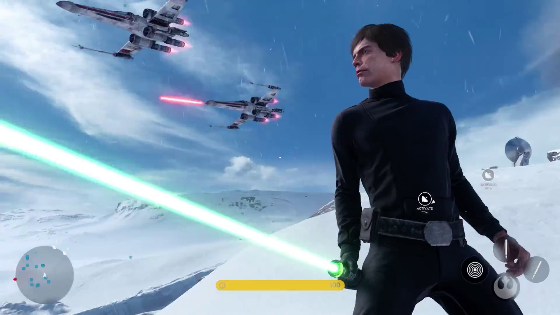 Luke really shouldn't have a green lightsaber or a robot hand on Hoth, chronologically that all happened AFTER the Battle of Hoth. How hard is it to give the heroes different skins? You can make Janine the HR stormtrooper, but you can't make Luke ha…