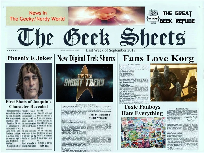 Geek Sheets: Joaquin's Joker, Trek Shorts and Korg! 