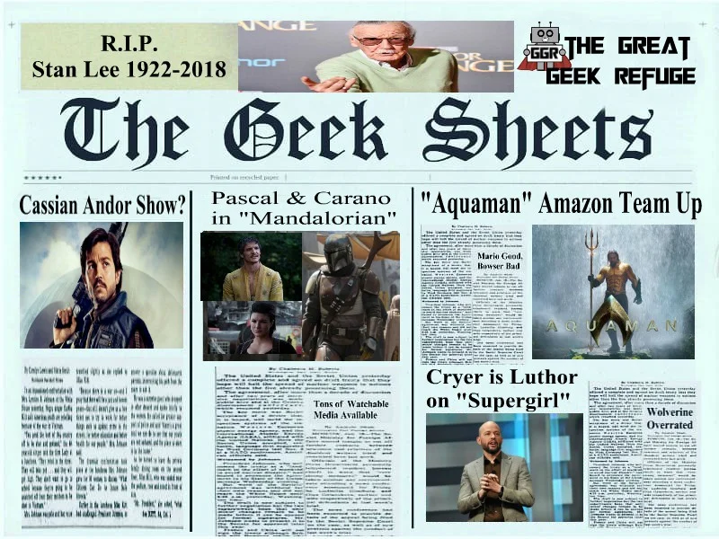 Geek Sheets for the Month of November