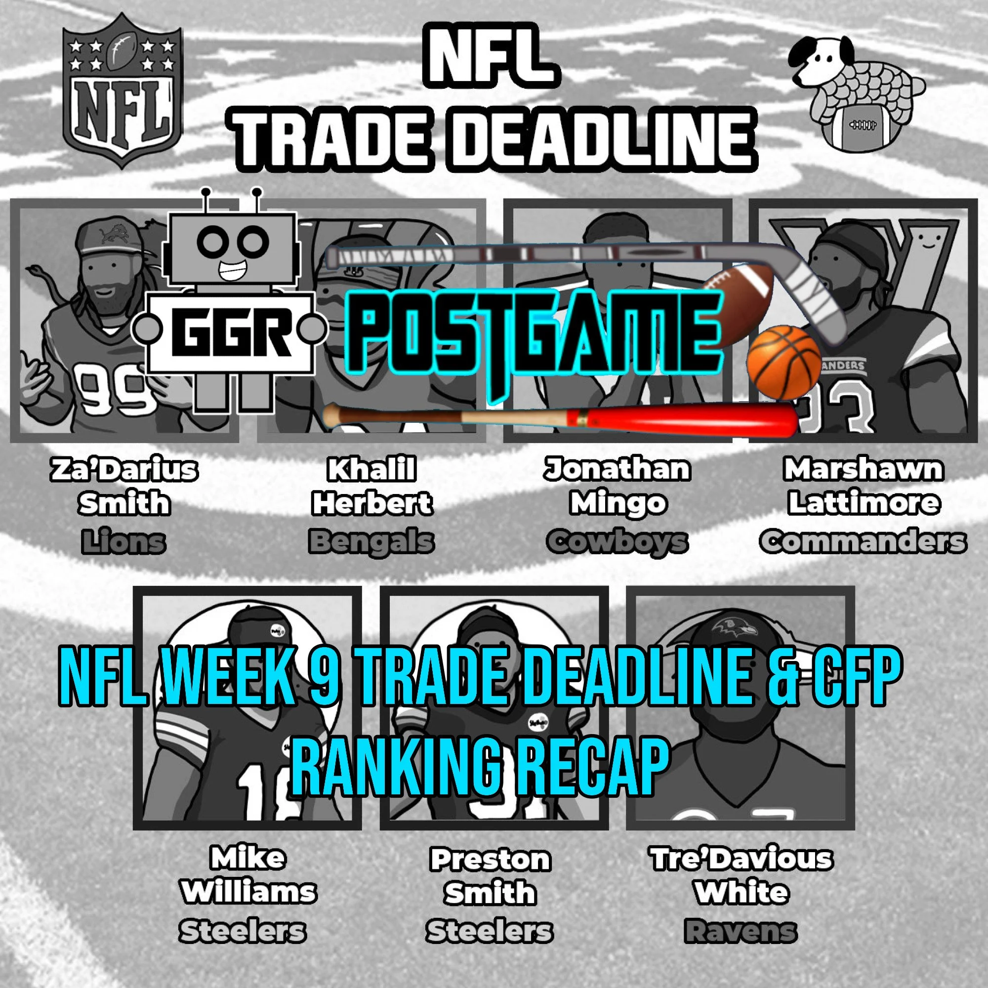 NFL Week 9 Trade Deadline &amp; CFP Ranking Recap