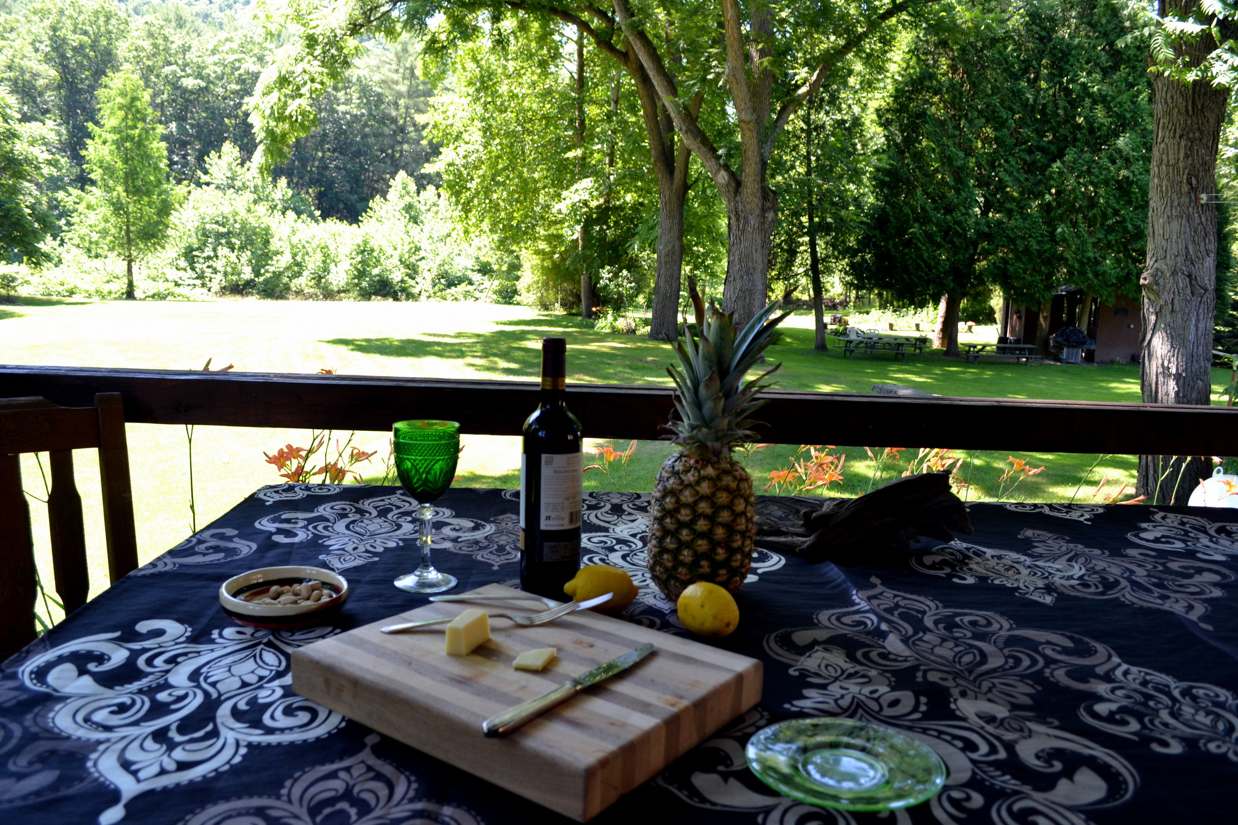  All of our houses have dishes, pots and pans, and table linens. 