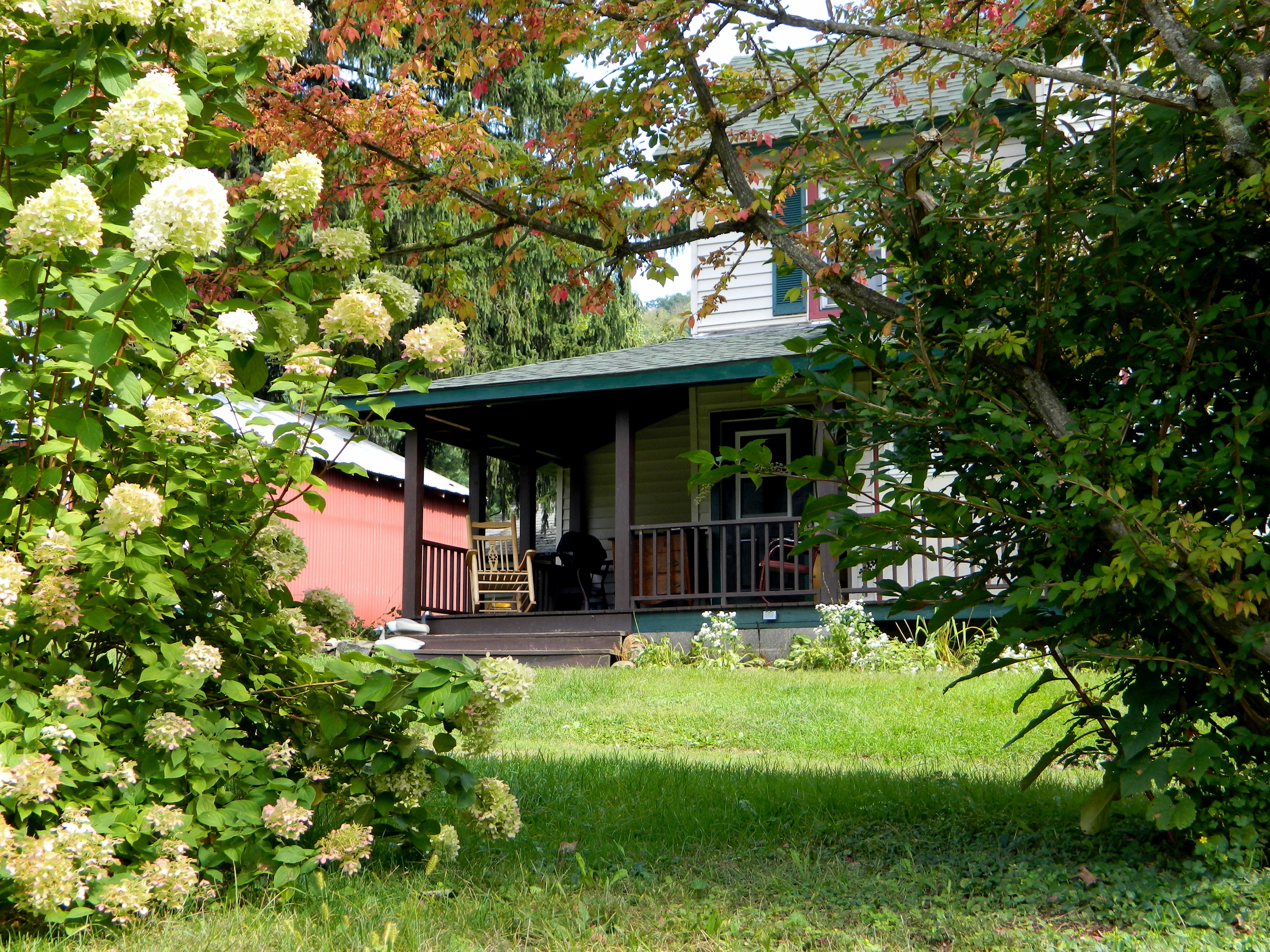  Each of our houses has a porch with a propane grill so you can spend your time outside. 