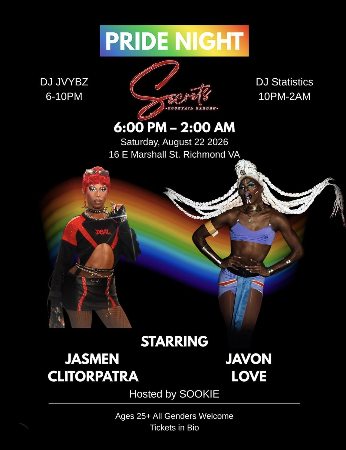 SECRET'S PRIDE NIGHT