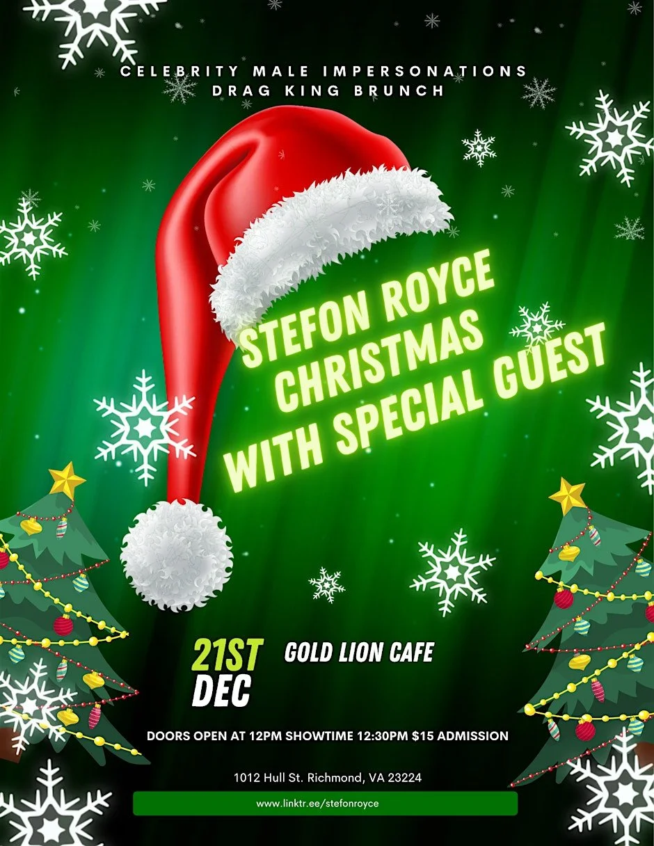 Celebrity Impersonations Drag King Brunch Presents A Stefon Royce Christmas Special