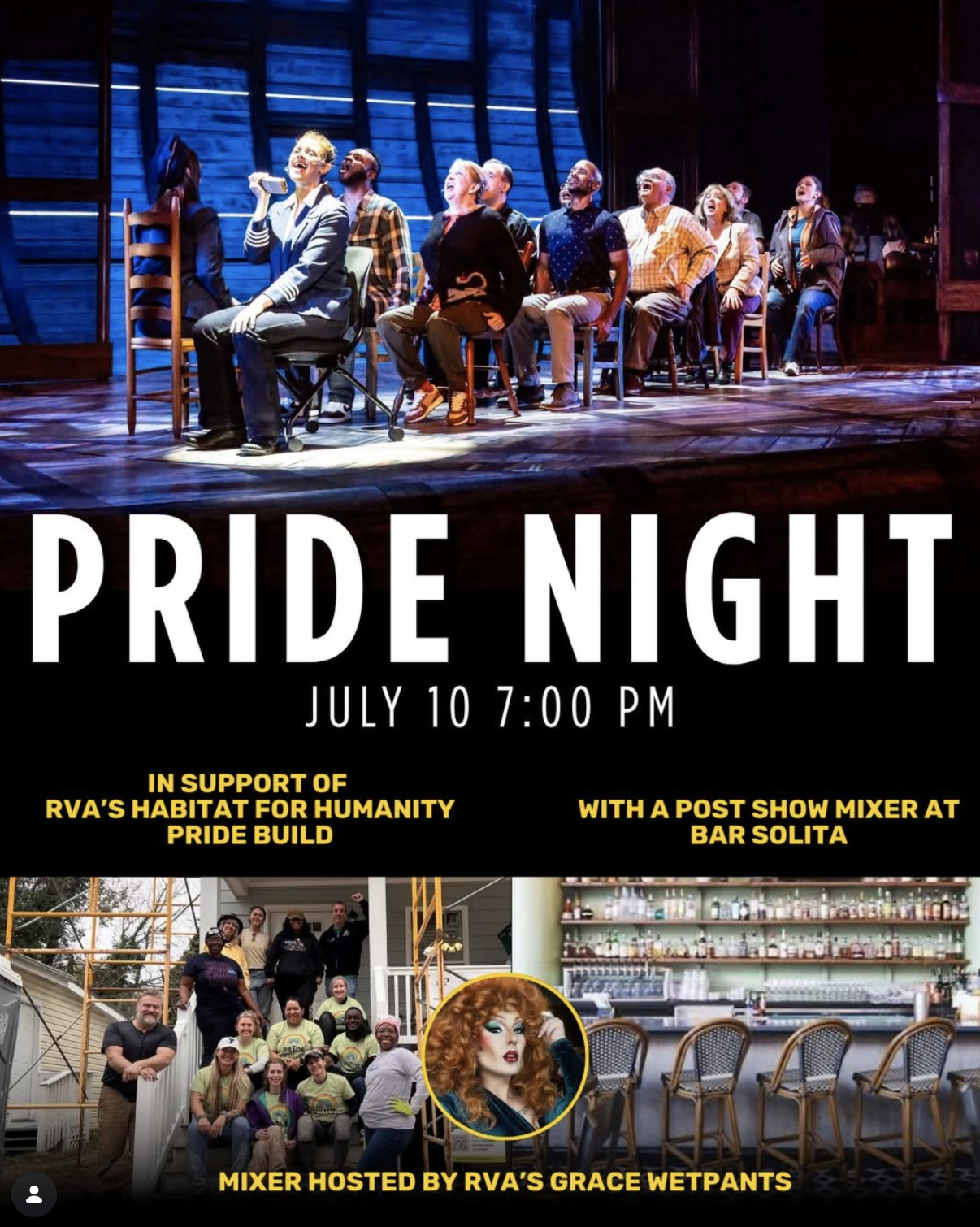 Pride Night at VA Rep’s Come From Away!