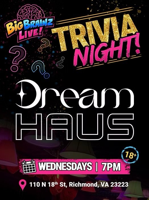 Big Brainz Live! Trivia Night at DreamHaus