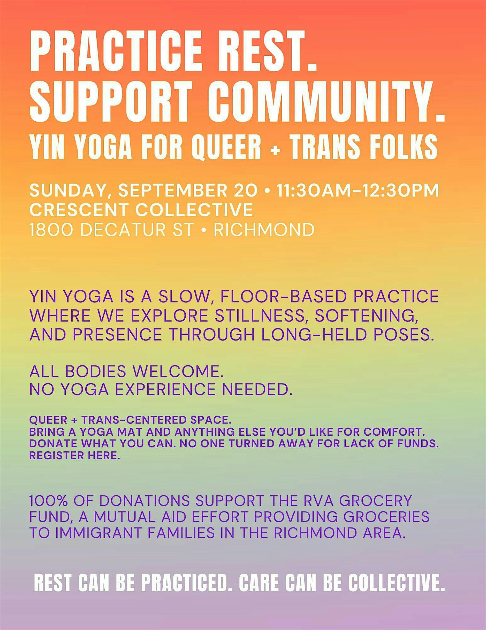 Yin Yoga for Queer and Trans Folks