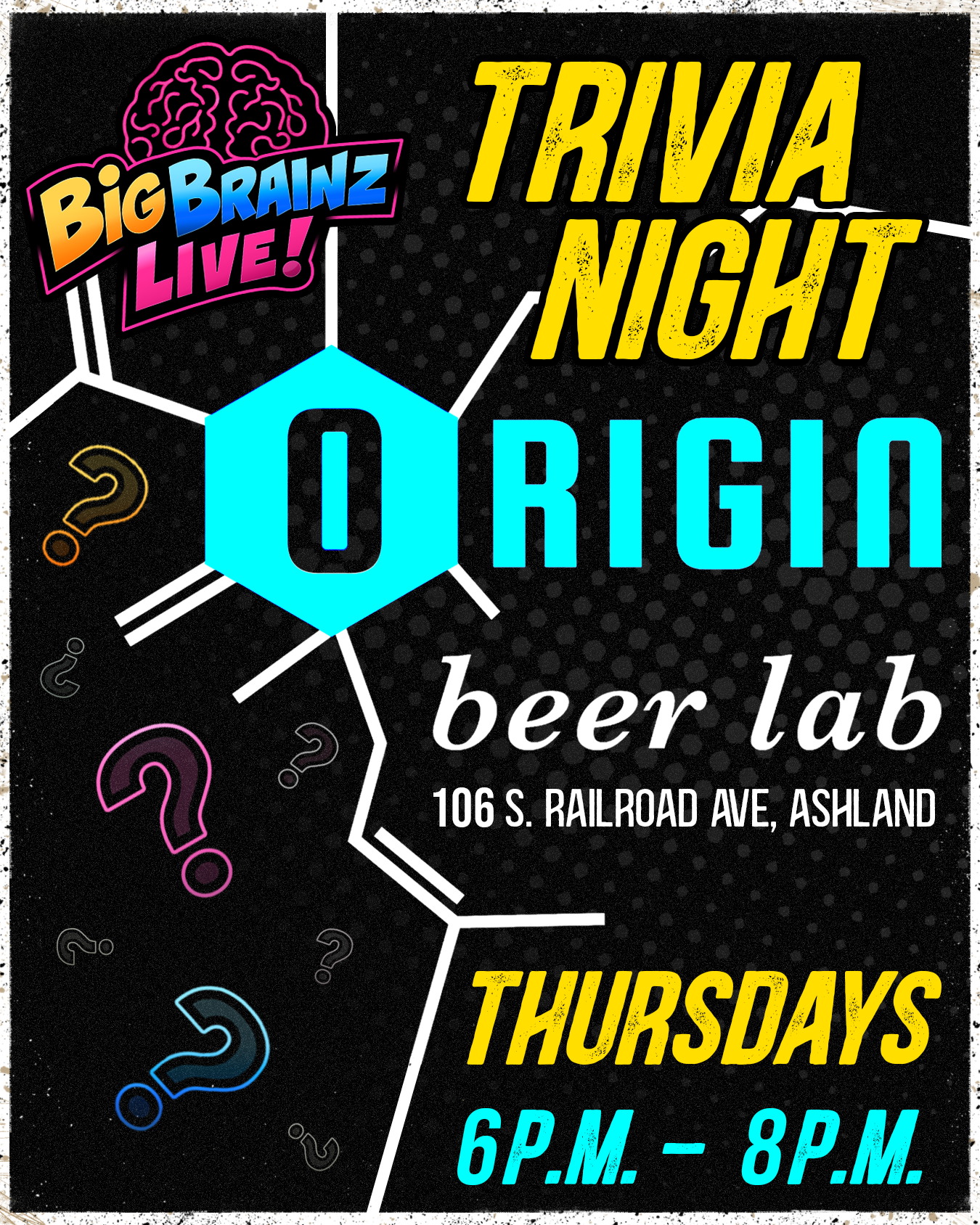 Big Brainz Live! Trivia Night at Beer Lab 