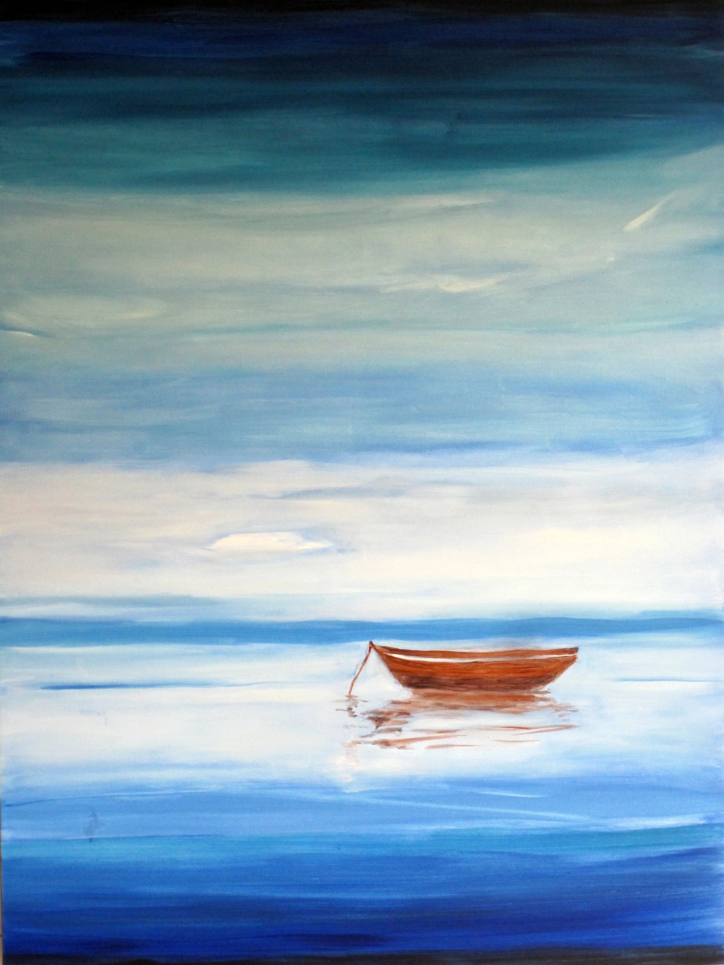  Intro to Painting  Oil on canvas  3’ x 5’ 