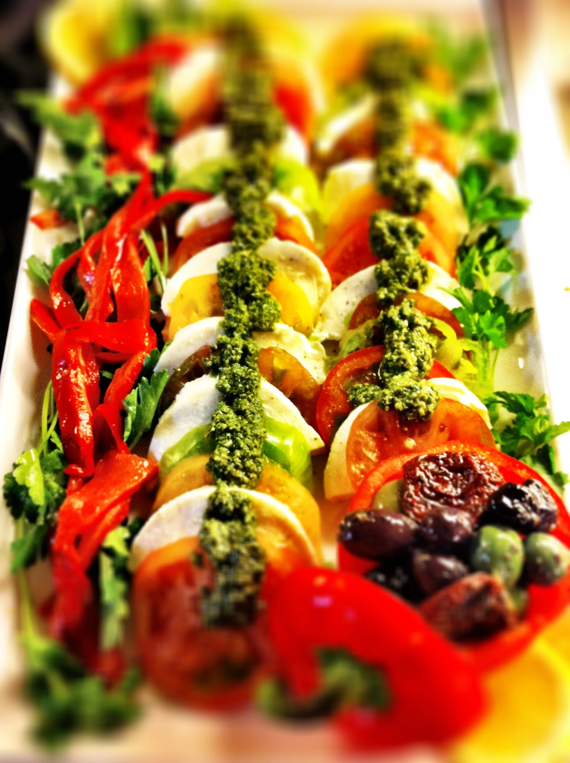 Antipasto Salad w/ Cilantro Pesto