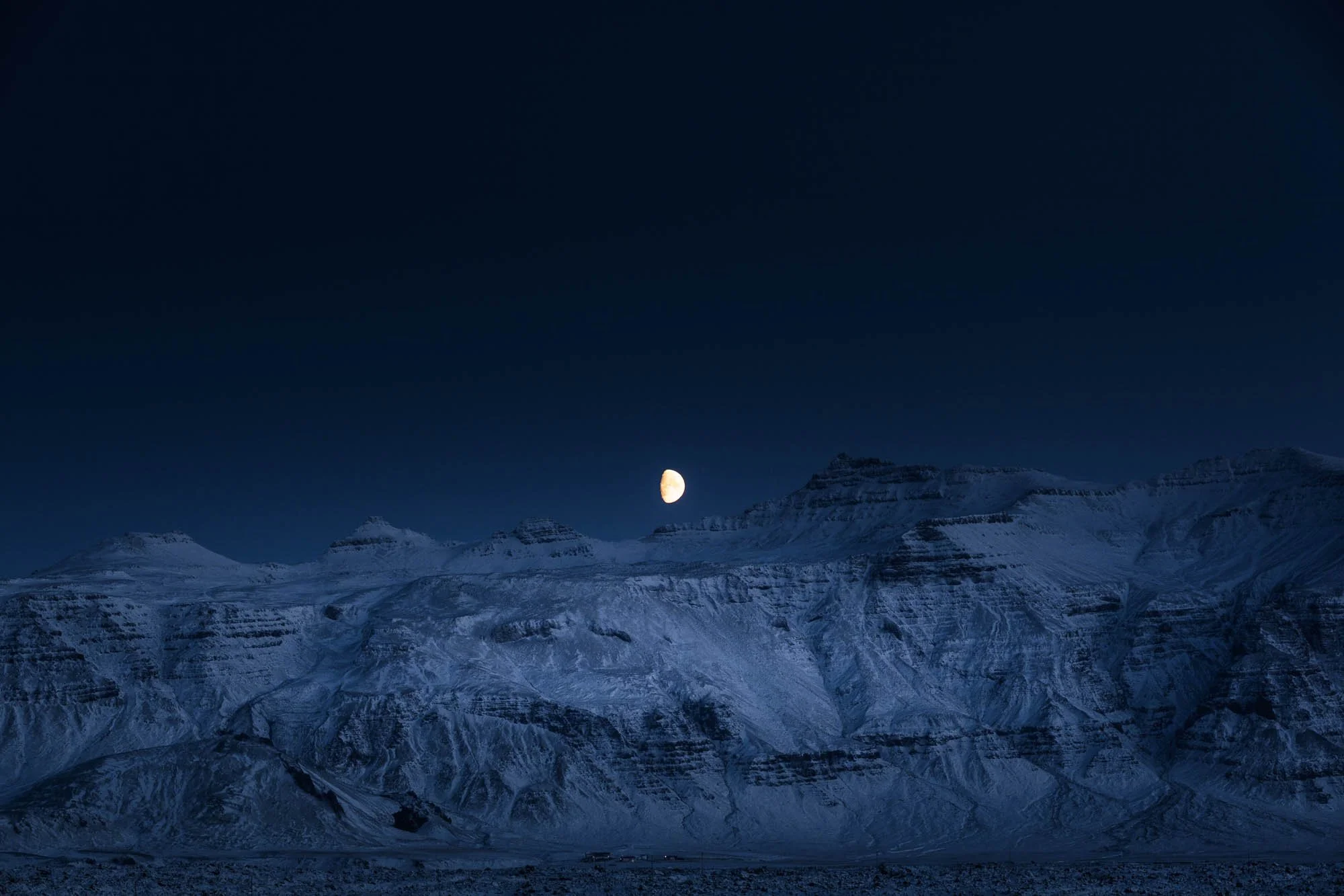 Moonrise Over a Dark Mountain Ridge - _MG_6699.jpg