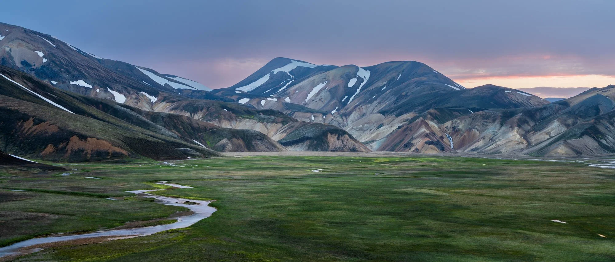 Green Valley Below Landmannalaugar Mountains.jpg