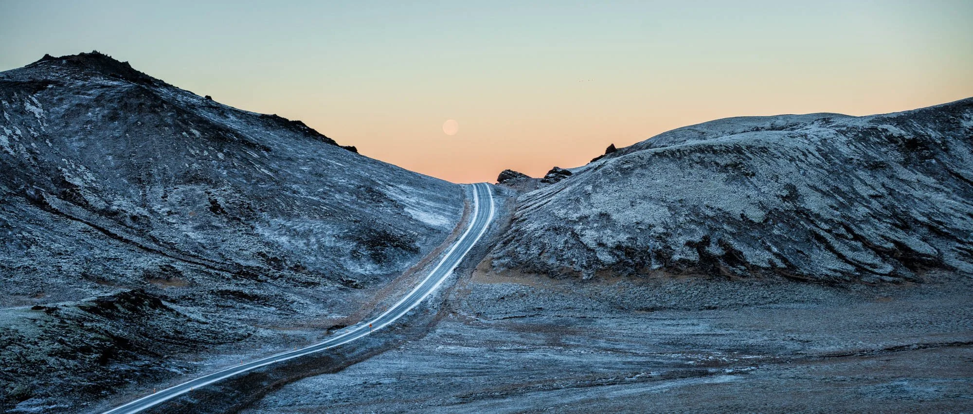 Nesjavellir Road at Moonrise.jpg
