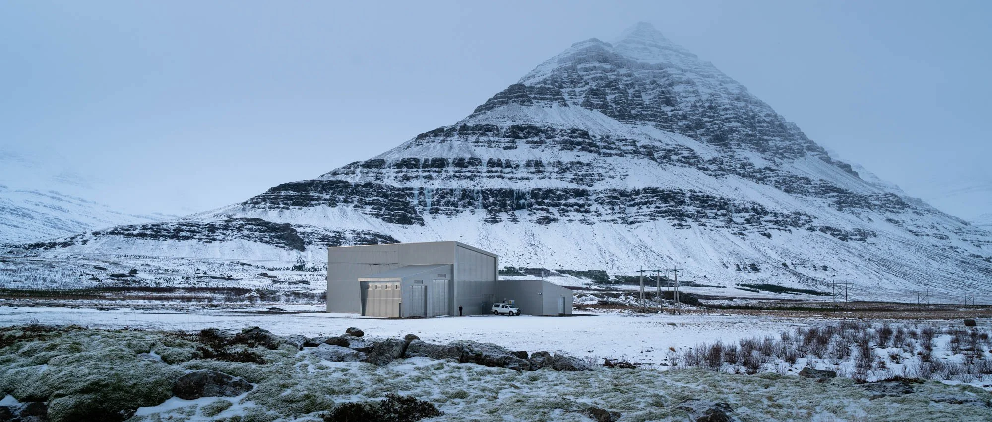 Industrial Building Below a Snowy South Coast Mountain.jpg