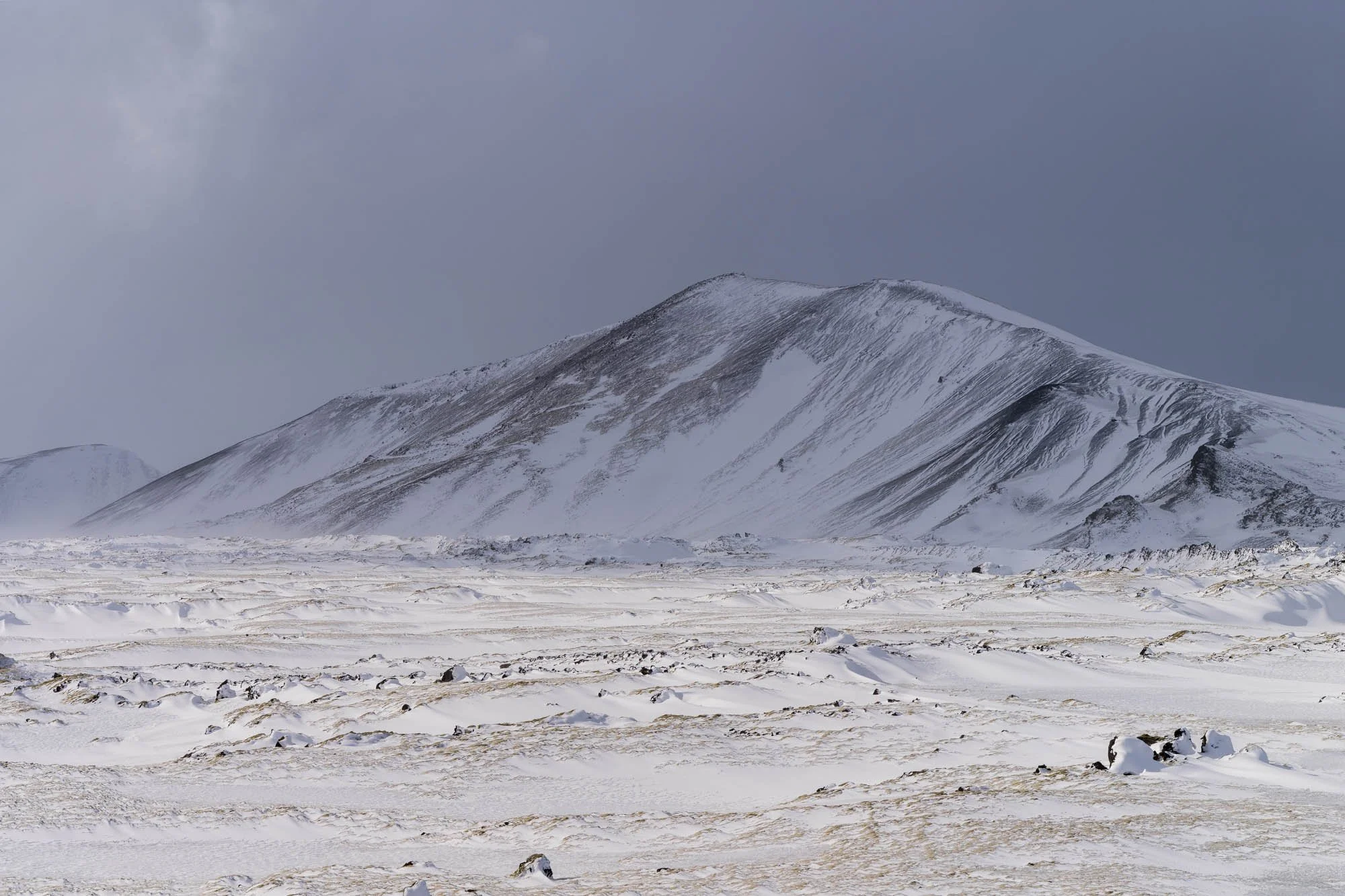 Isolated Mountain in a White Desert.jpg