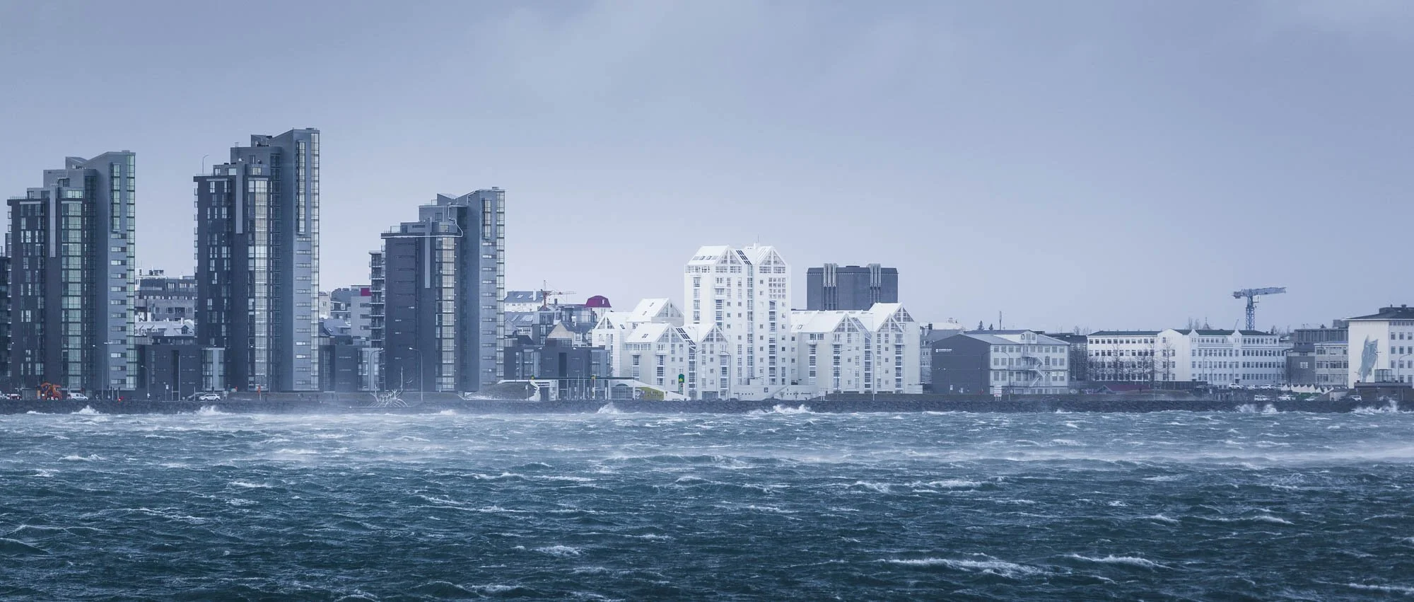 Reykjavík Waterfront in Rough Weather.jpg