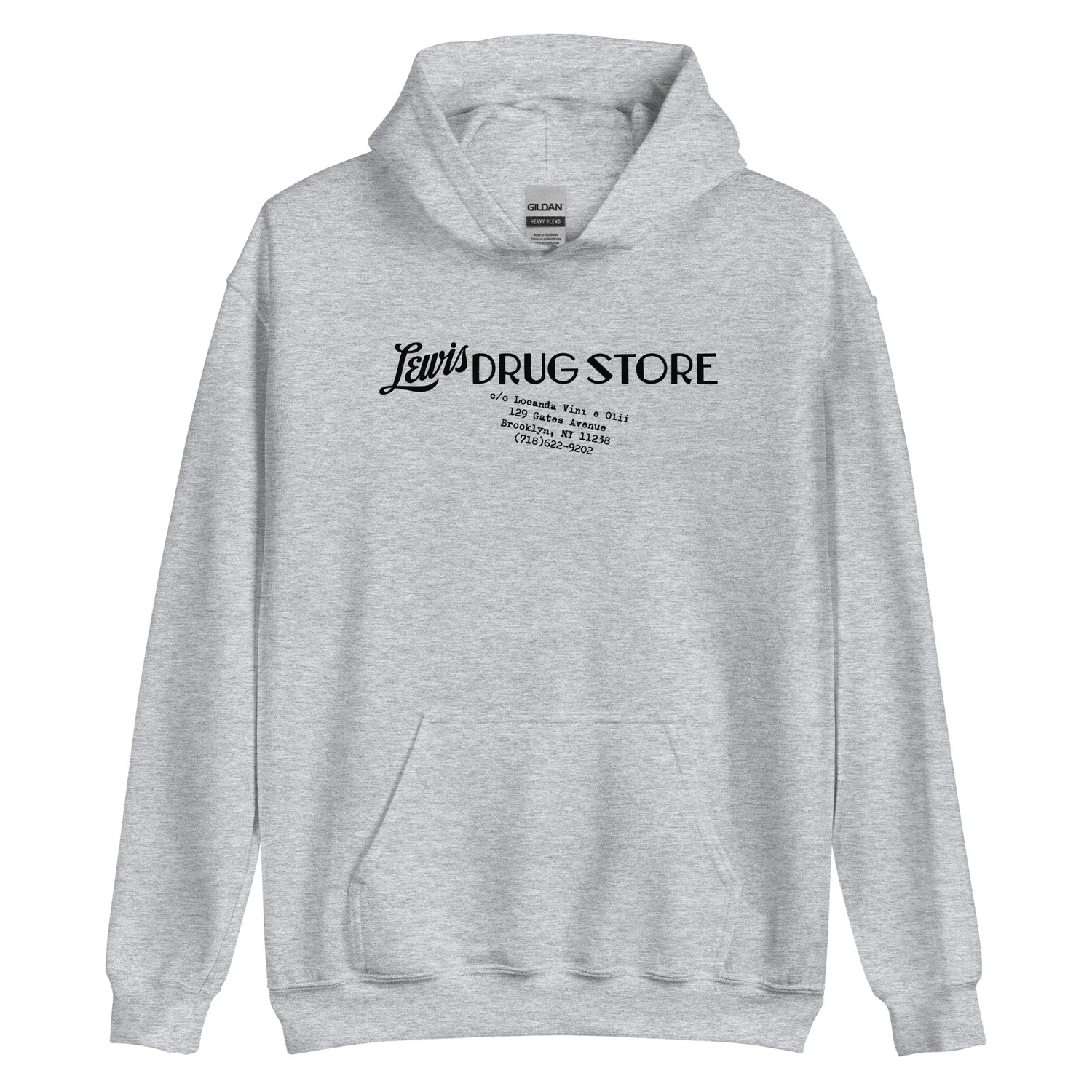 Locanda Drug Store Hoodie, Grey — Locanda vini e olii