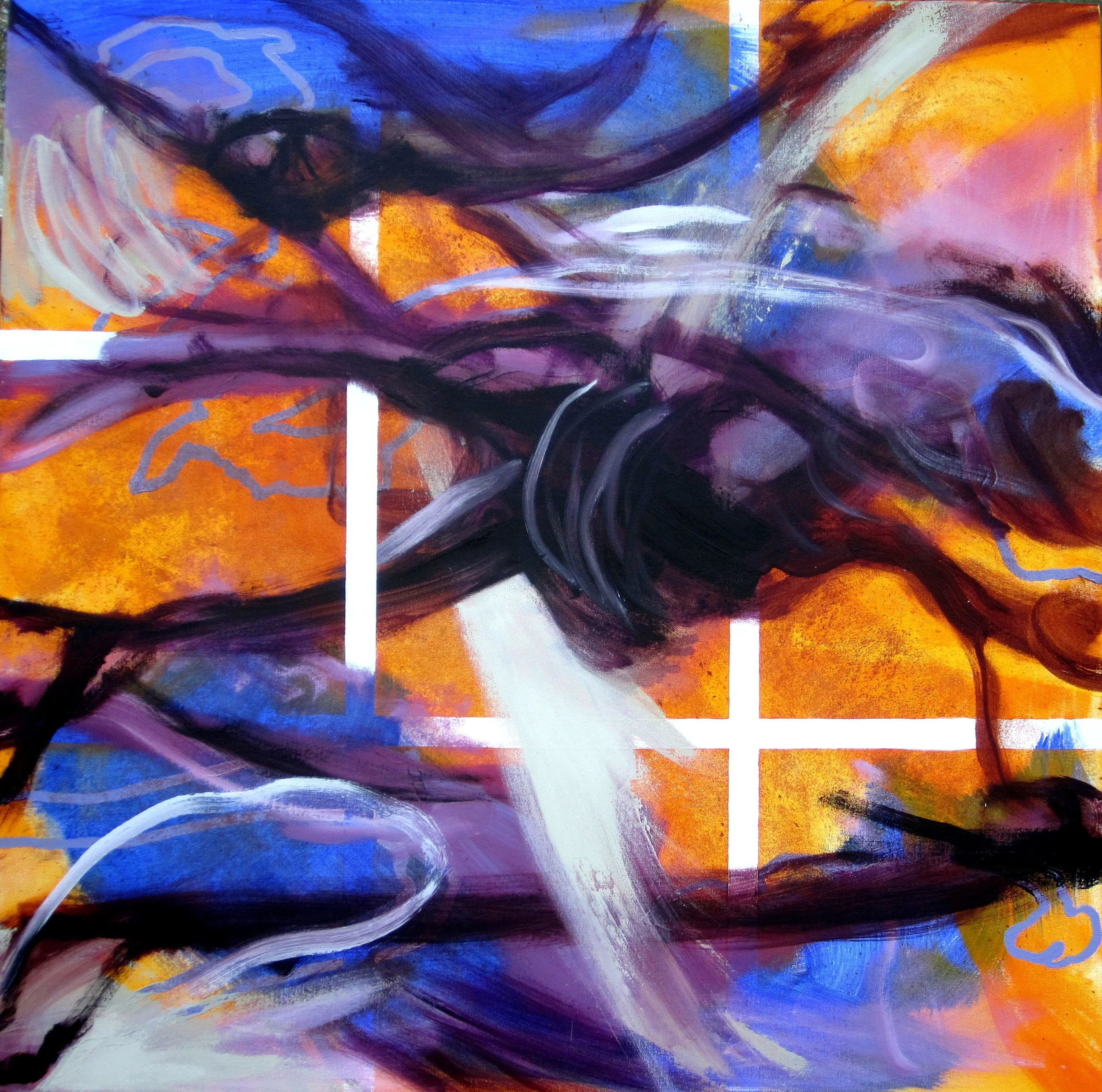 Searching 1 - 90 x 90cm, oil on canvas