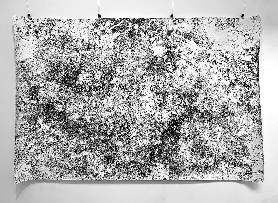 'Set Thorns Universe' 2022 indian ink on paper 150x 220cm