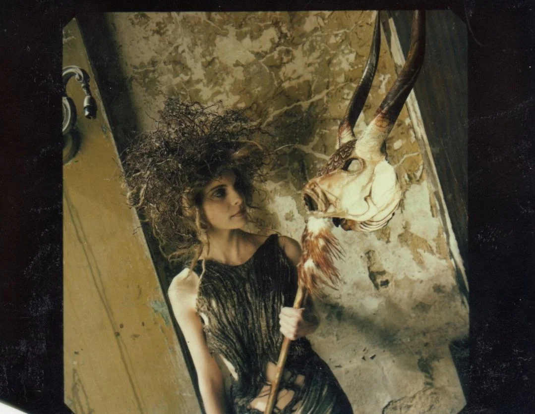 Wearing Simon Costin's jewelry