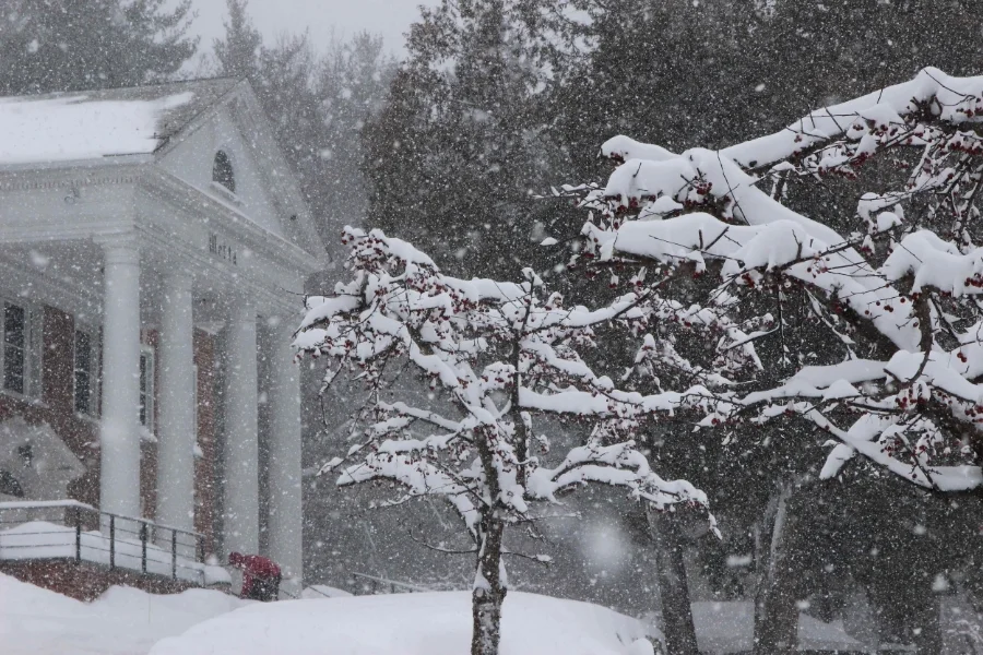 IMS Retreat Center in winter. Photo by Dawn Robertson. Courtesy of IMS . 