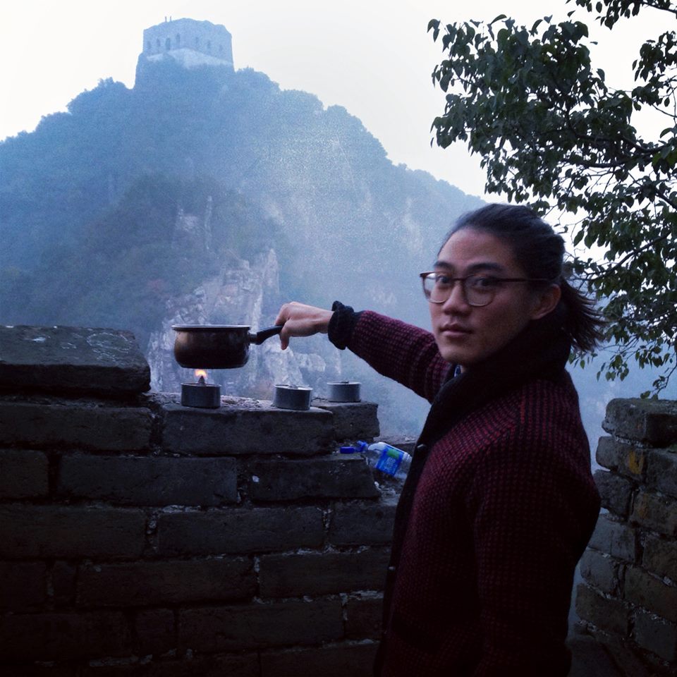 Early tea on the Great Wall