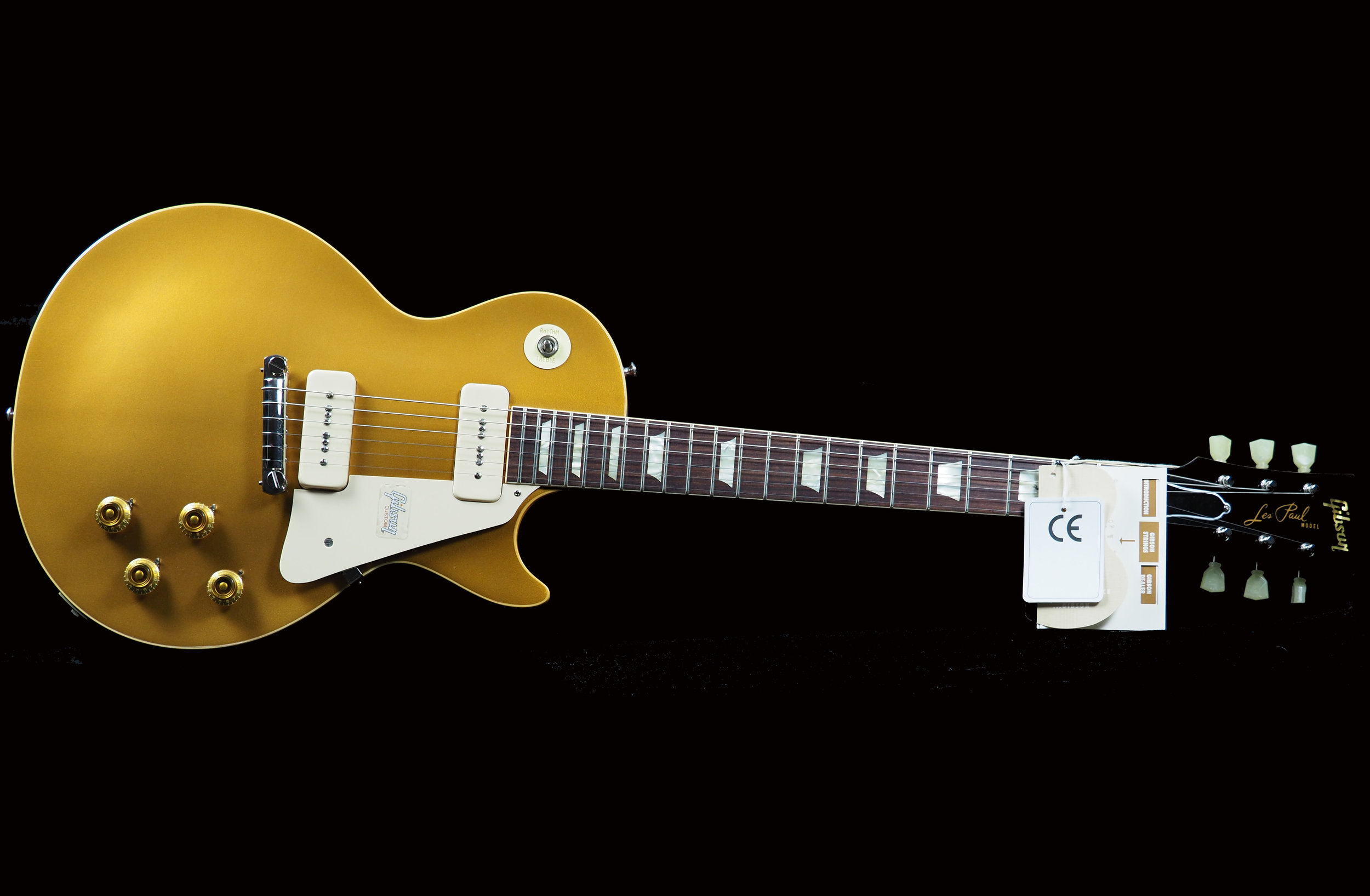 2017 Gibson Antique Gold Top Les Paul '54 R4 Standard P90s Wraparound  Bridge*701 — Panther Guitars - Discount On-Line Guitar Sales