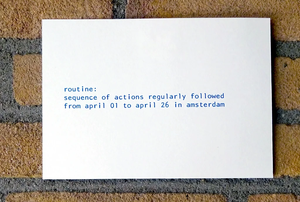 Routine, detail