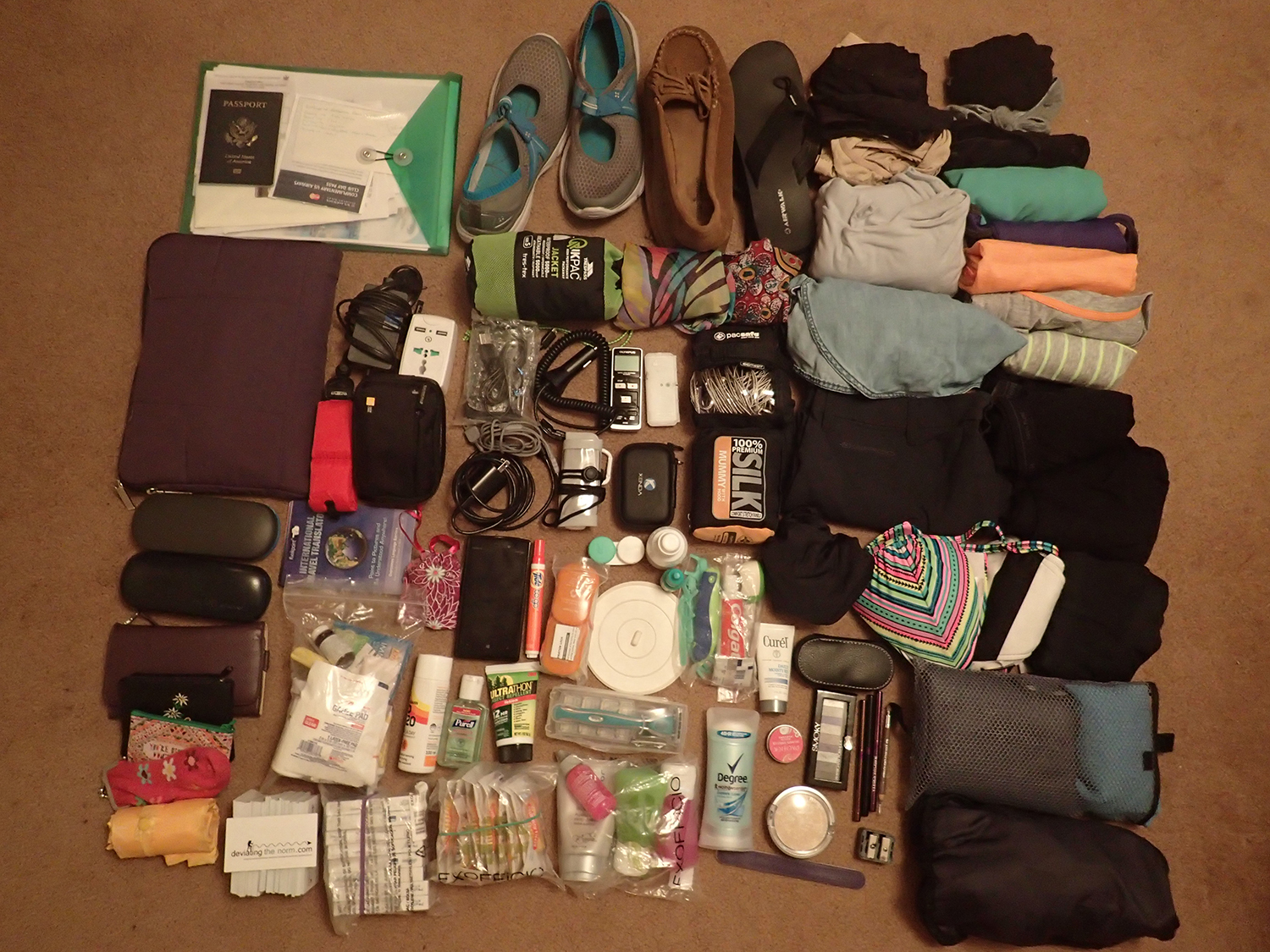 Packed items