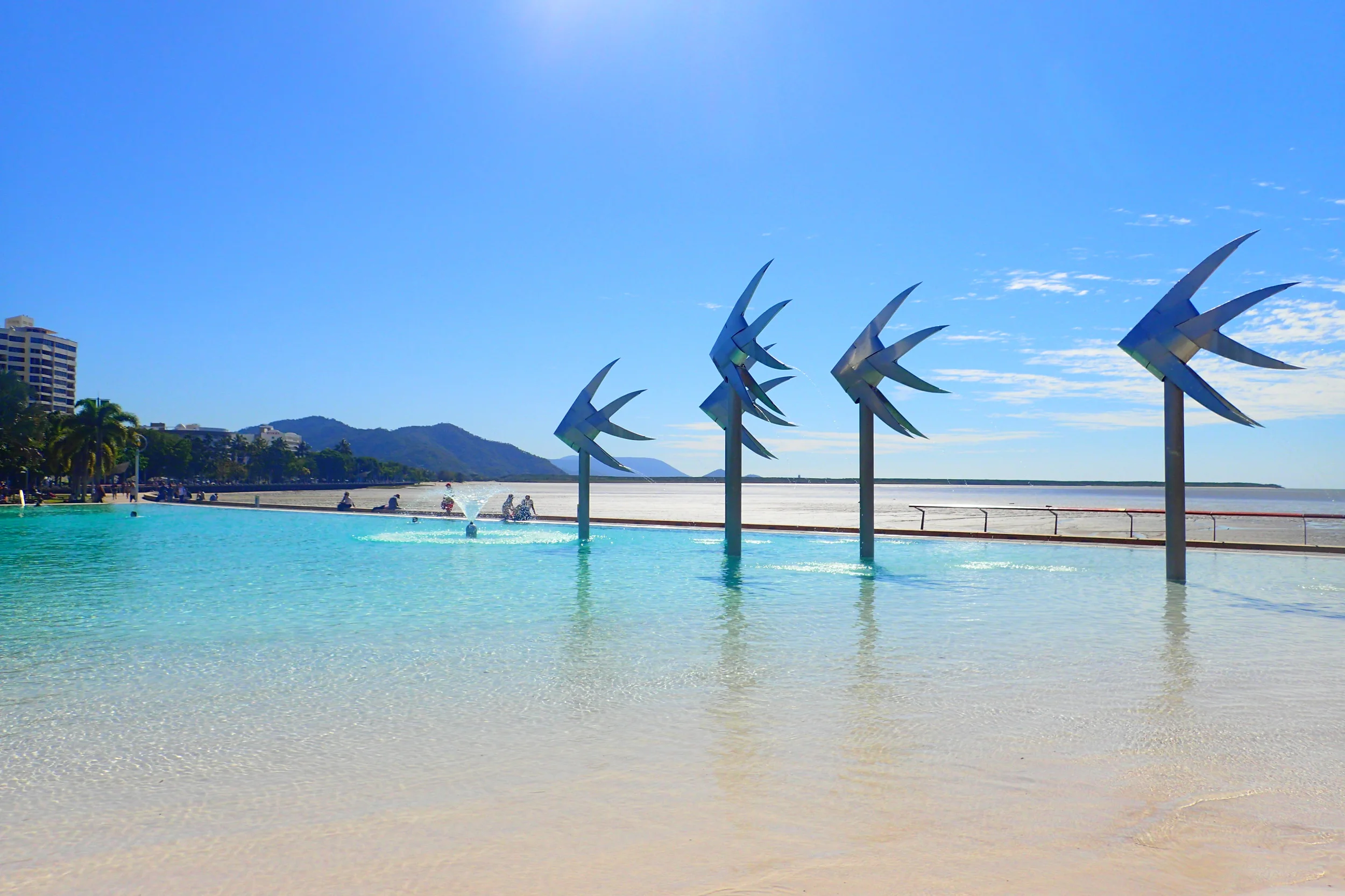 The Esplanade in Cairns, Australia: No beach, no prob