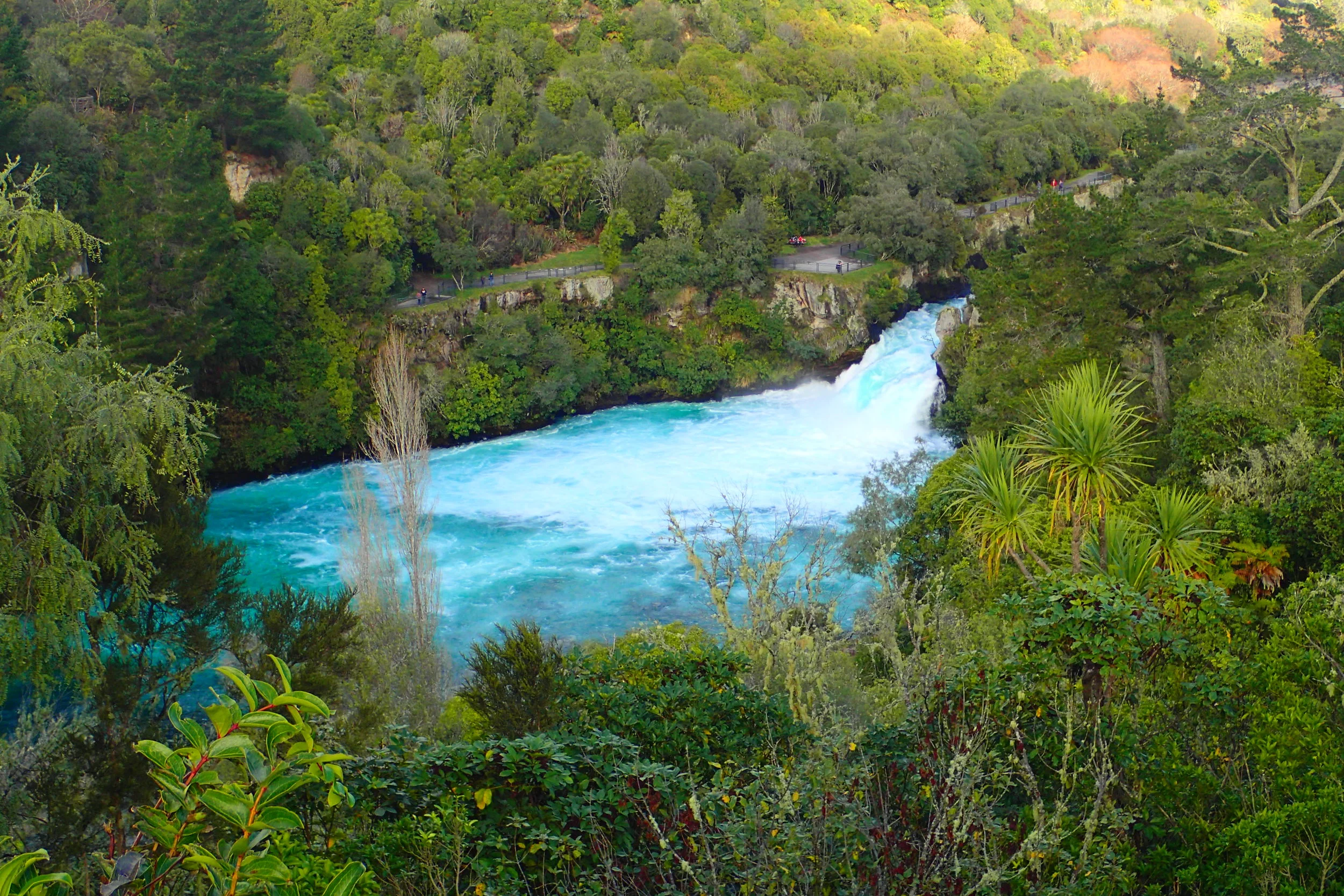 Craters of the Moon and Huka Falls near Taupo, New Zealand