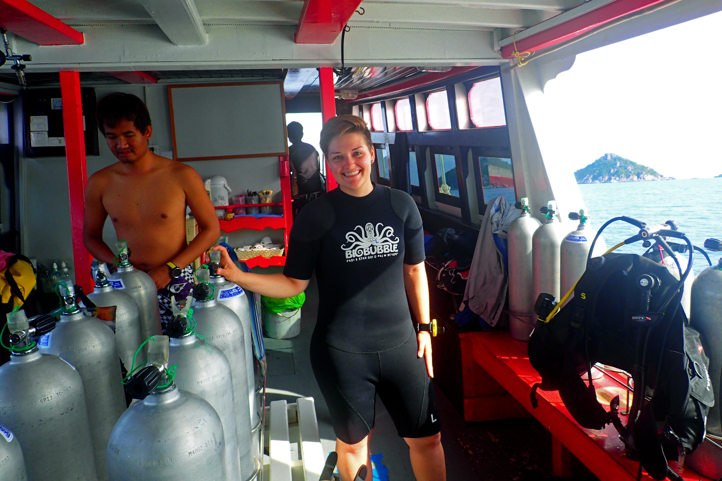 Learning how to SCUBA dive in Ko Tao, Thailand