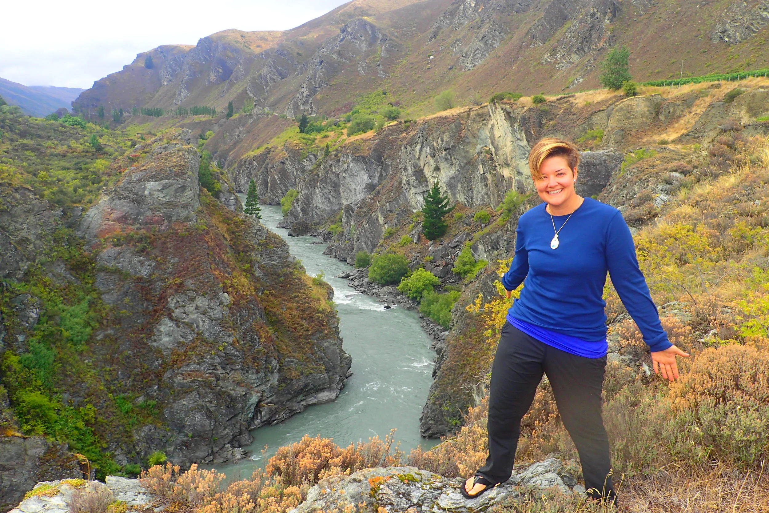 Kawarau River, New Zealand where the Pillars of the Kings boat scene was filmed in the Lord of the Rings