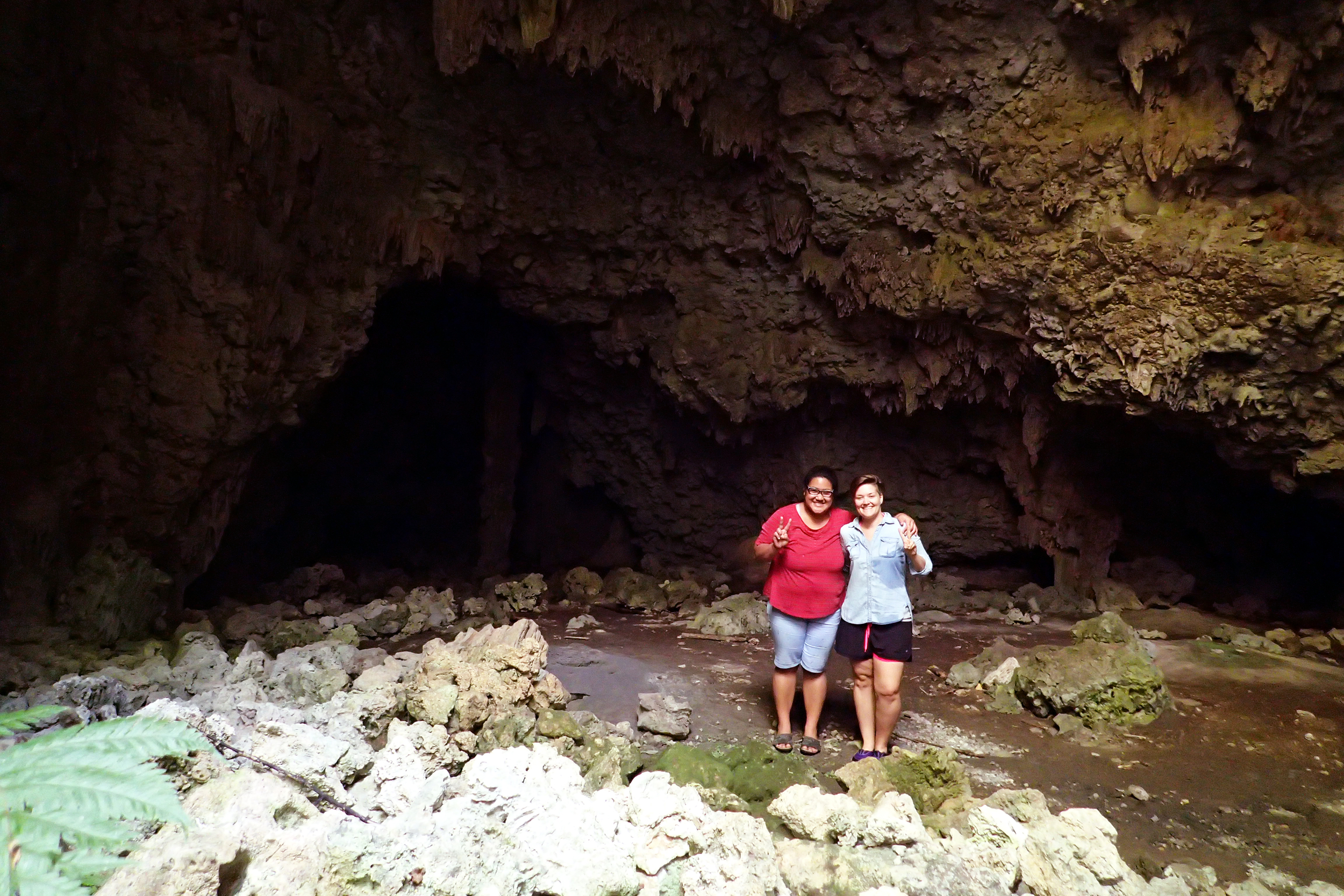 Mele, a Tongan native living in Niue , showed me the women's weaving cave