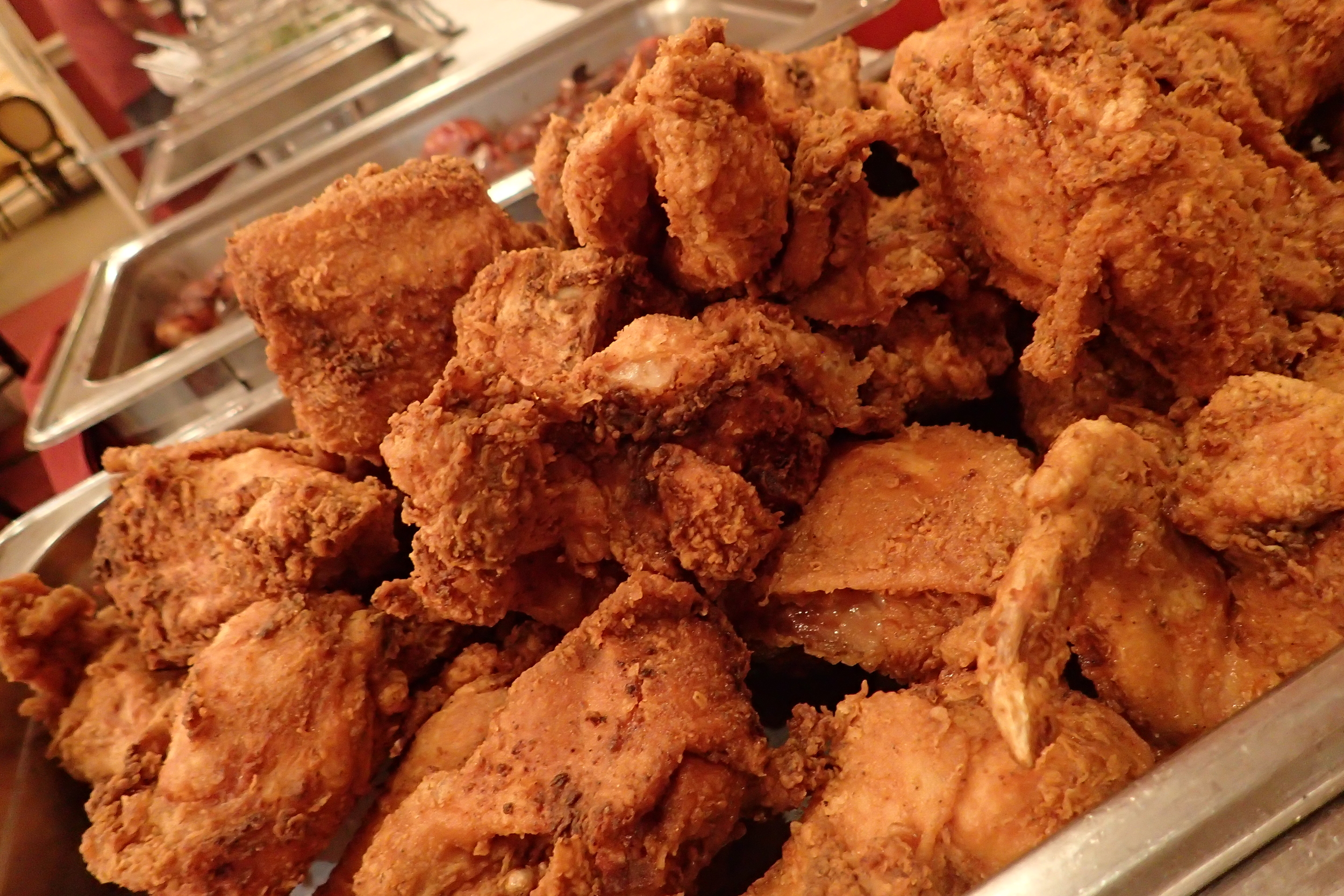 Dooky Chase fried chicken buffet