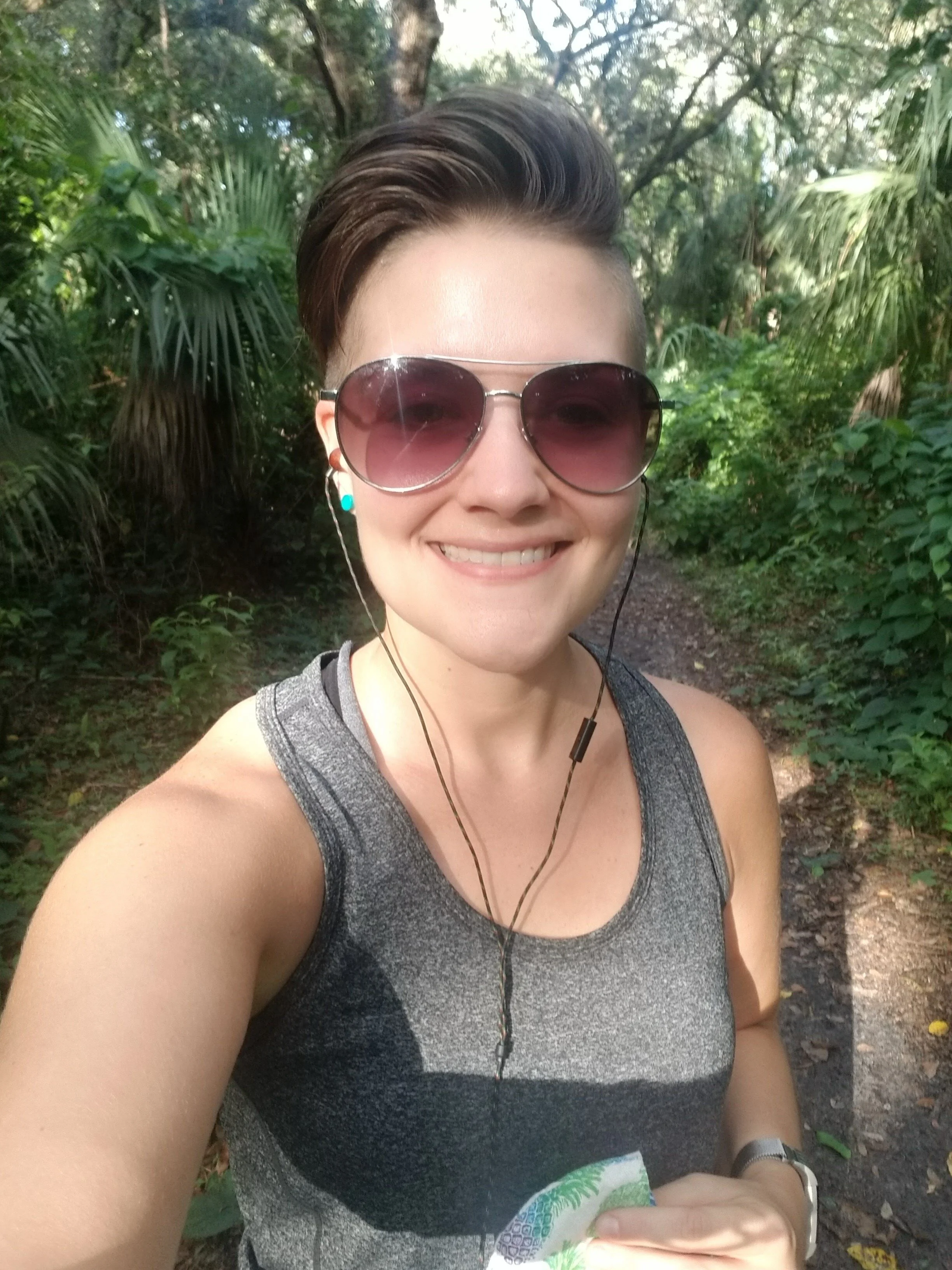 A maskless moment alone in Kendall Hammocks Park