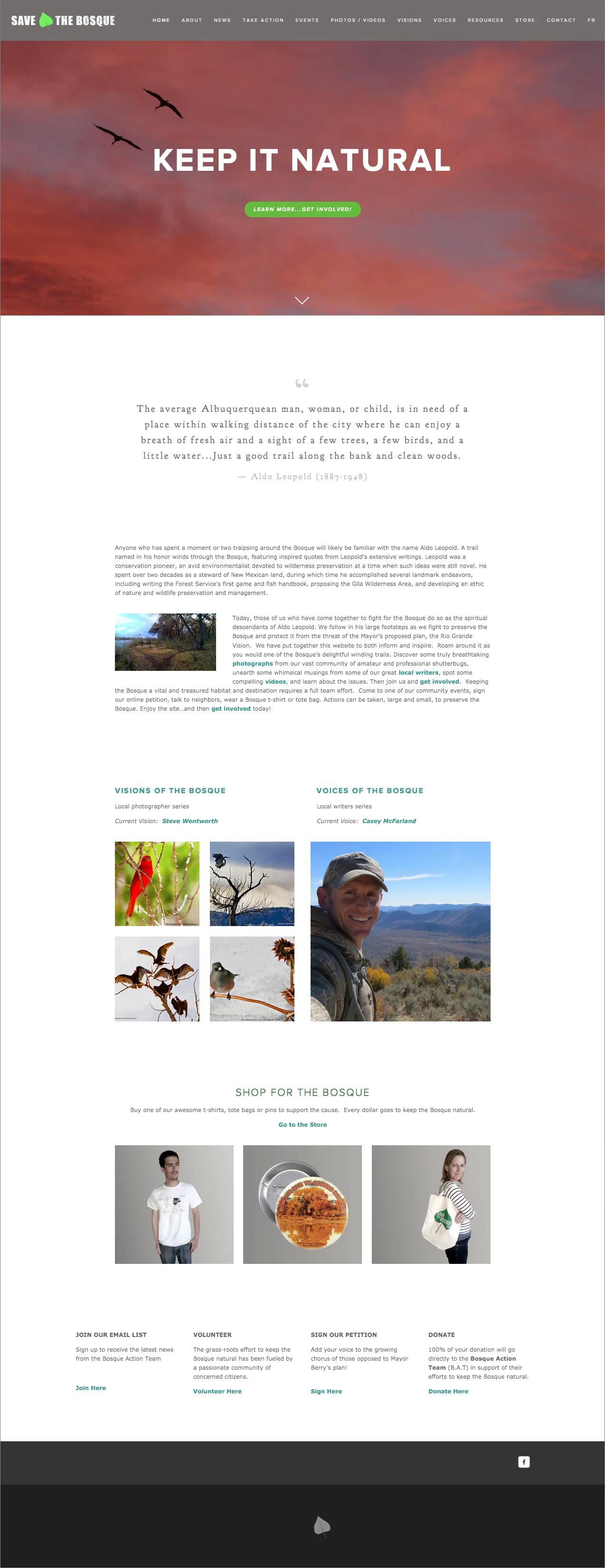 Homepage - full spread
