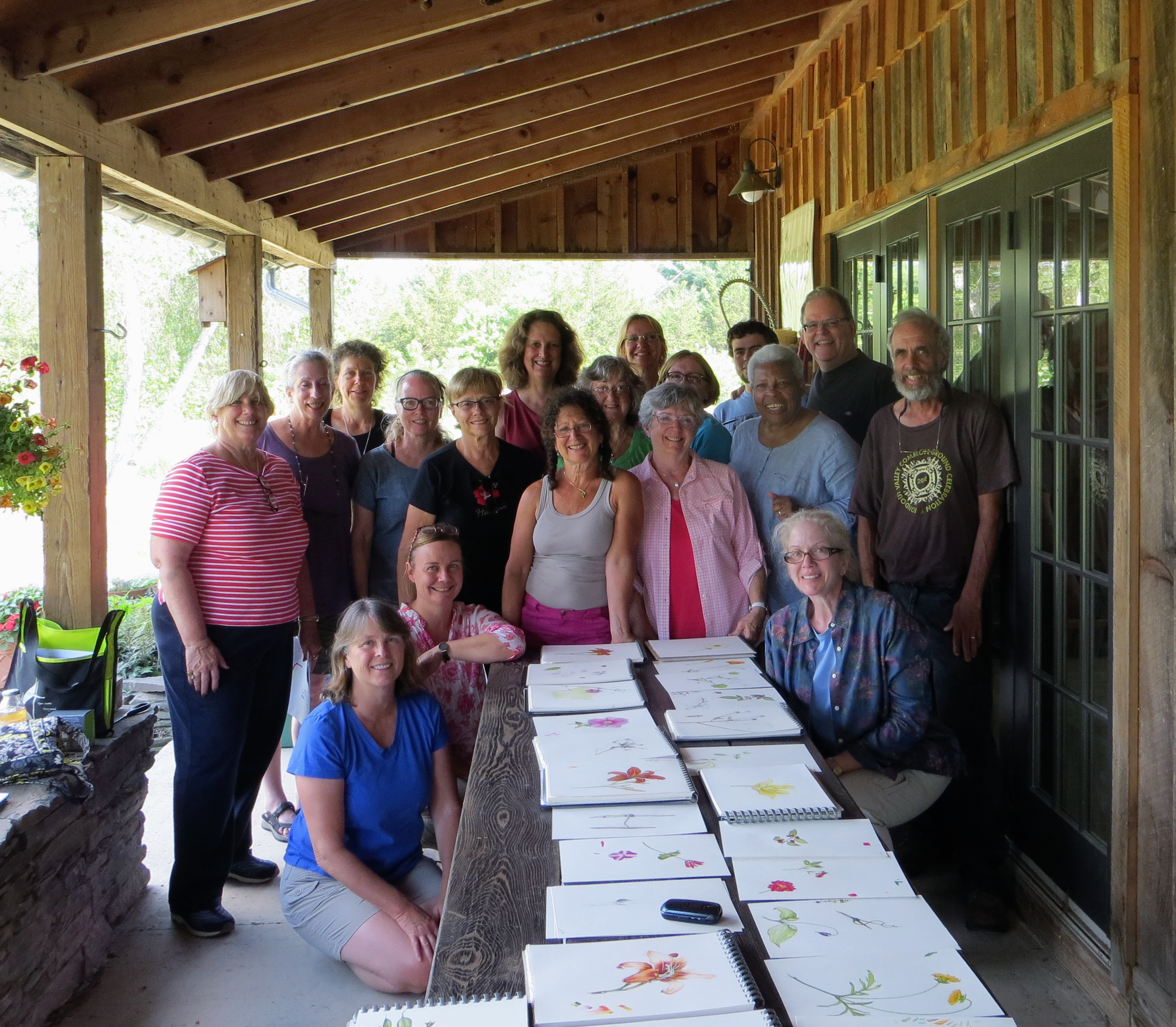 A happy group proud of their work