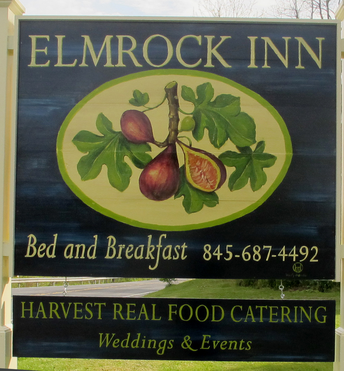 Hand Painted Sign for Elmrock Inn