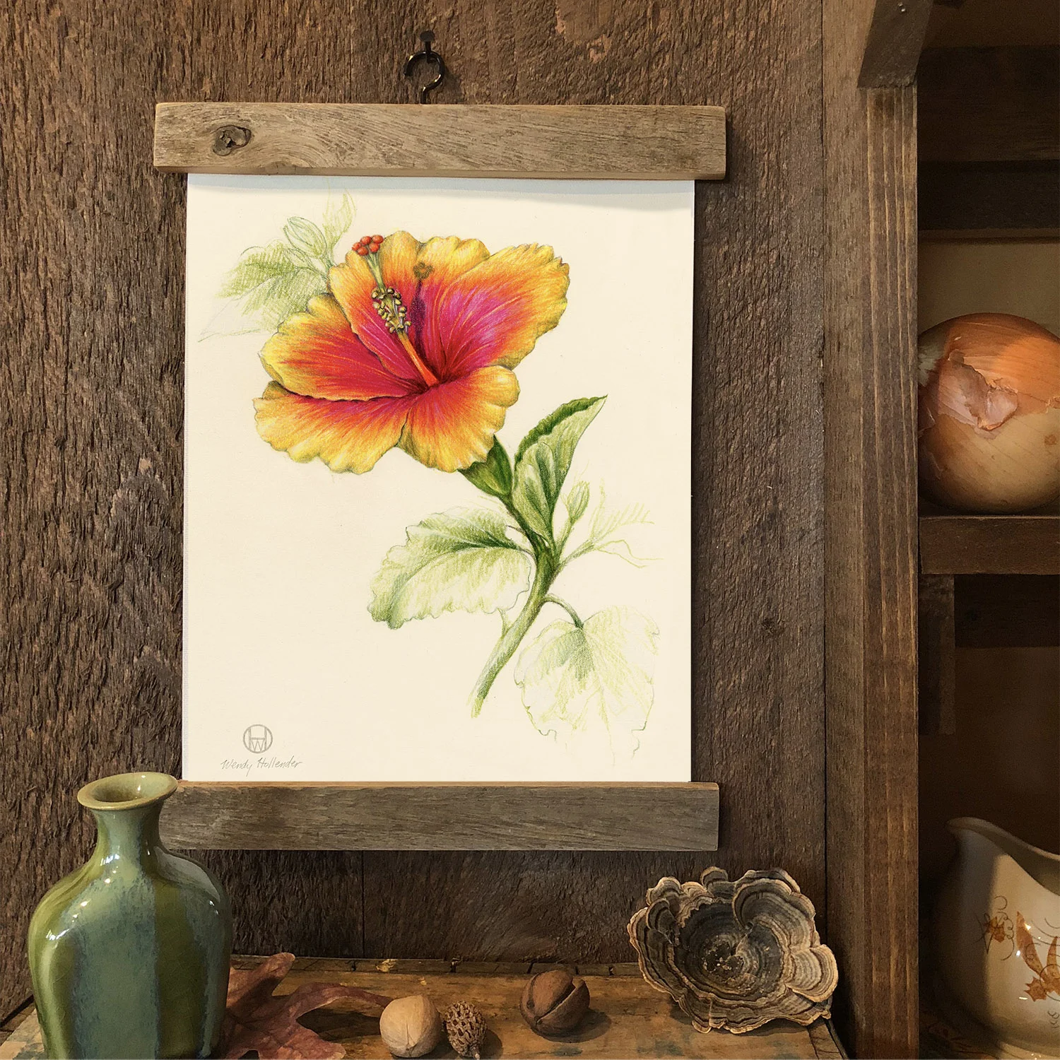 Hibiscus Pink/Yellow